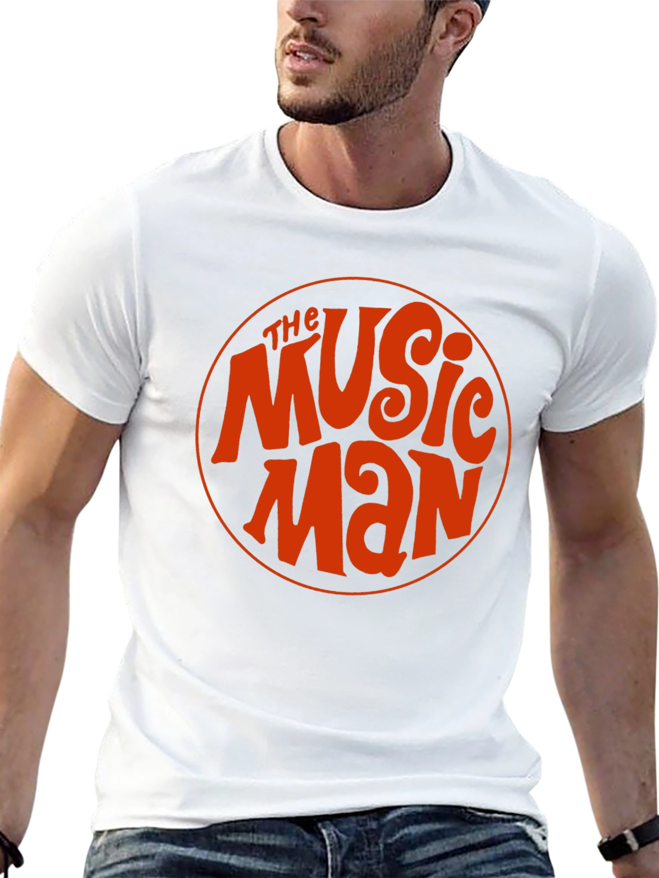 The Music Man Retro Style Black T-Shirt