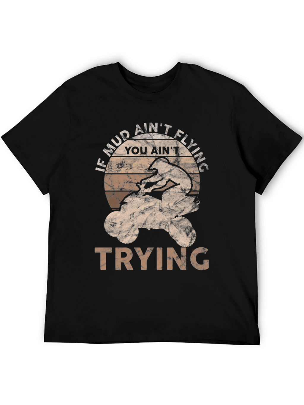 Mud Aint Flying ATV Rider Graphic Tee