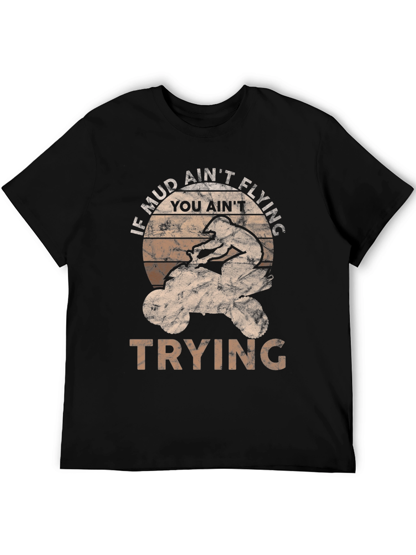Mud Aint Flying ATV Rider Graphic Tee