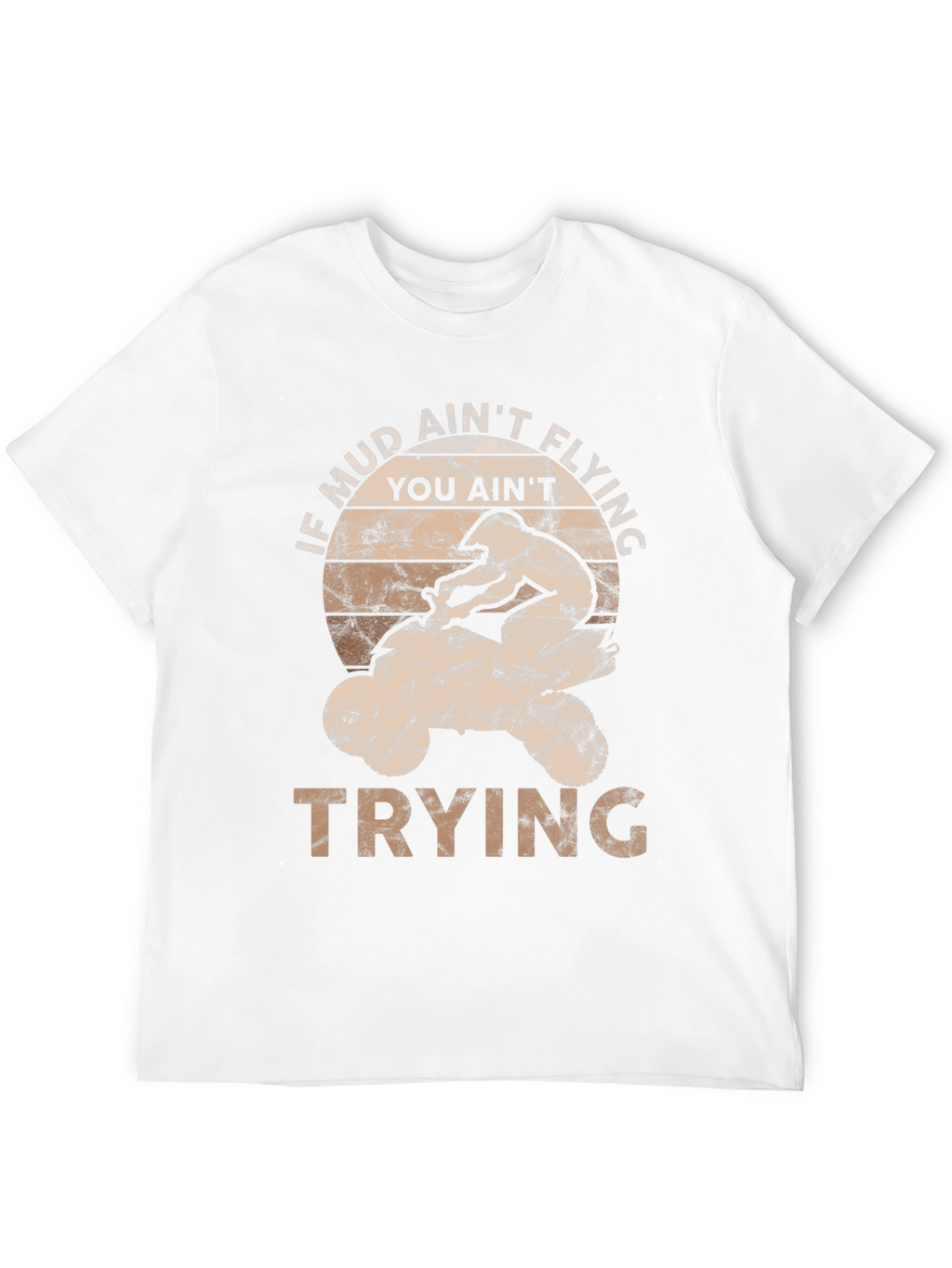 Mud Aint Flying ATV Rider Graphic Tee