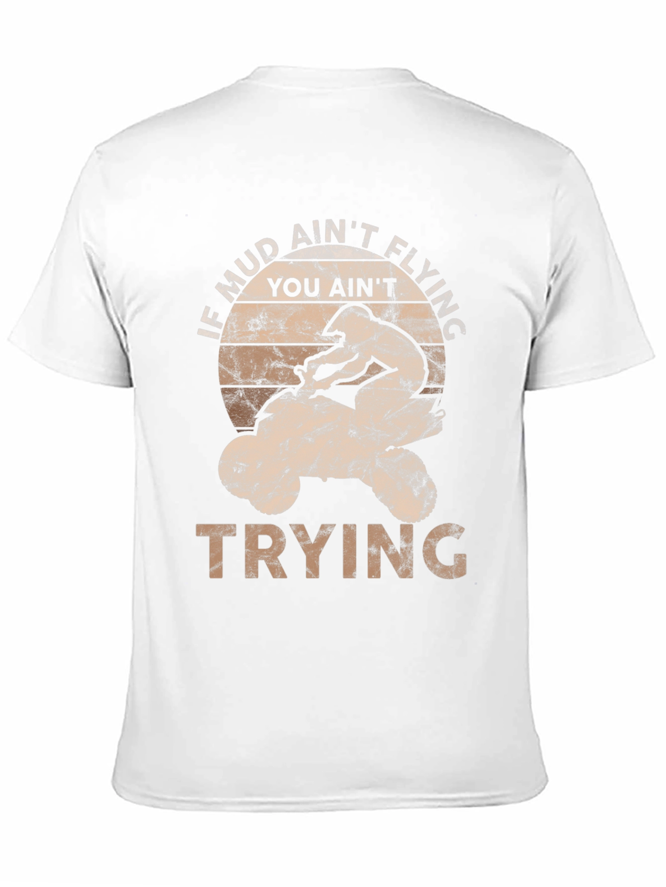 Mud Aint Flying ATV Rider Graphic Tee
