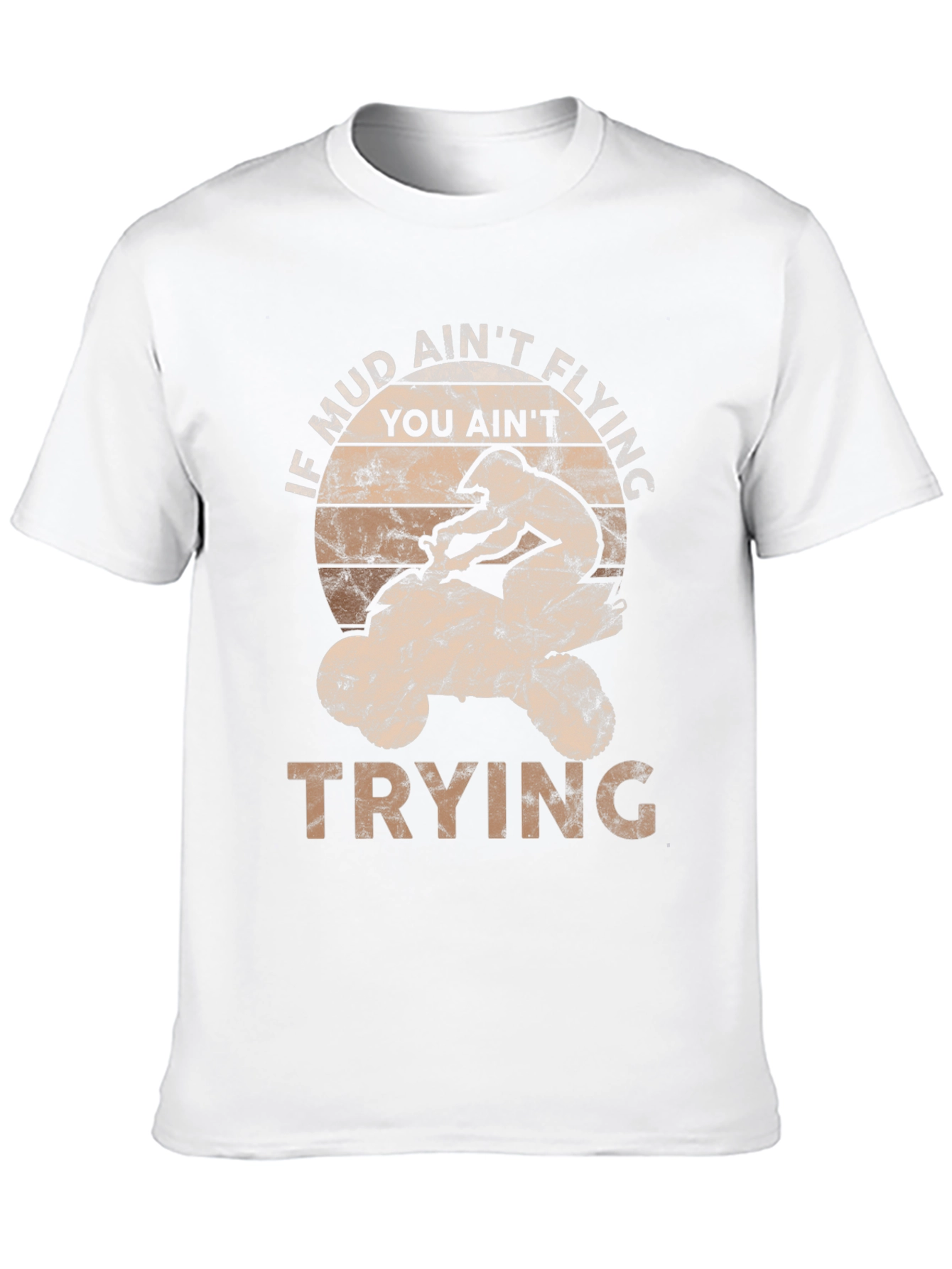 Mud Aint Flying ATV Rider Graphic Tee