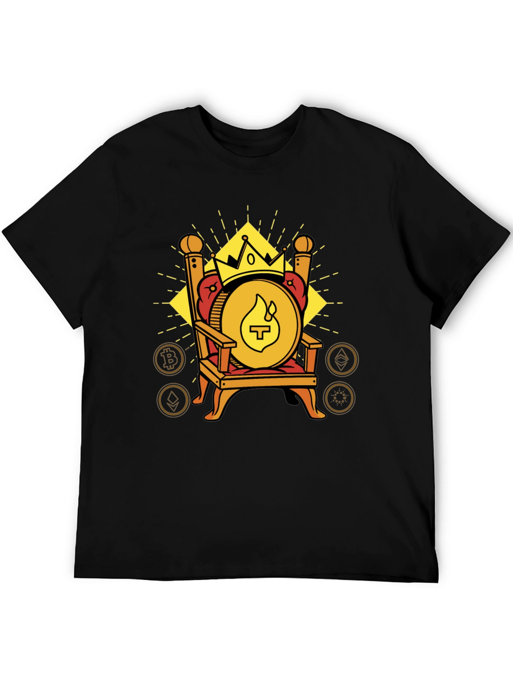 Crypto King T-Shirt - Throne Design