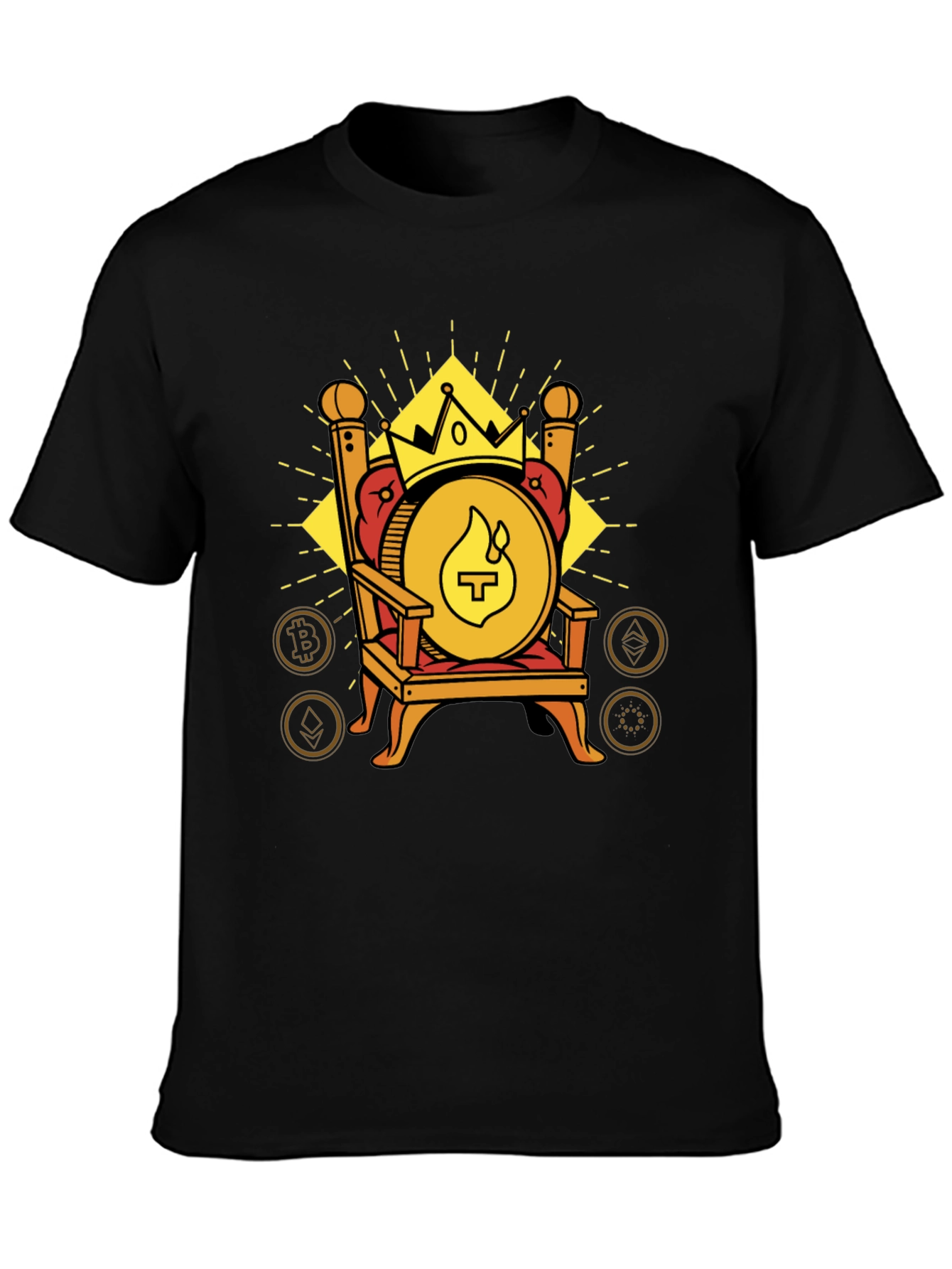 Crypto King T-Shirt - Throne Design