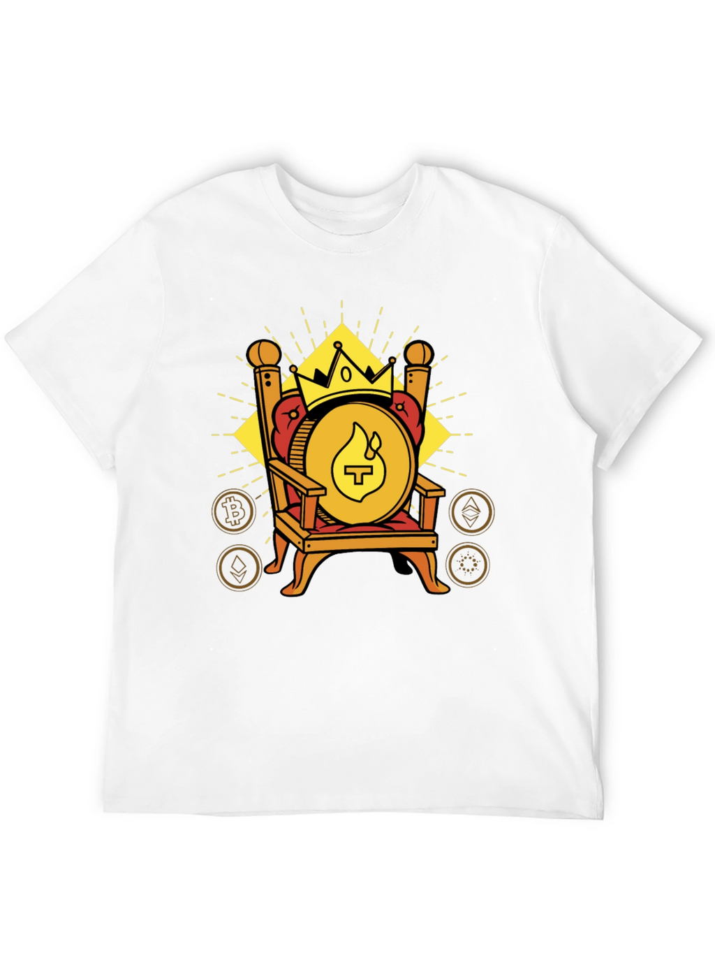 Crypto King T-Shirt - Throne Design