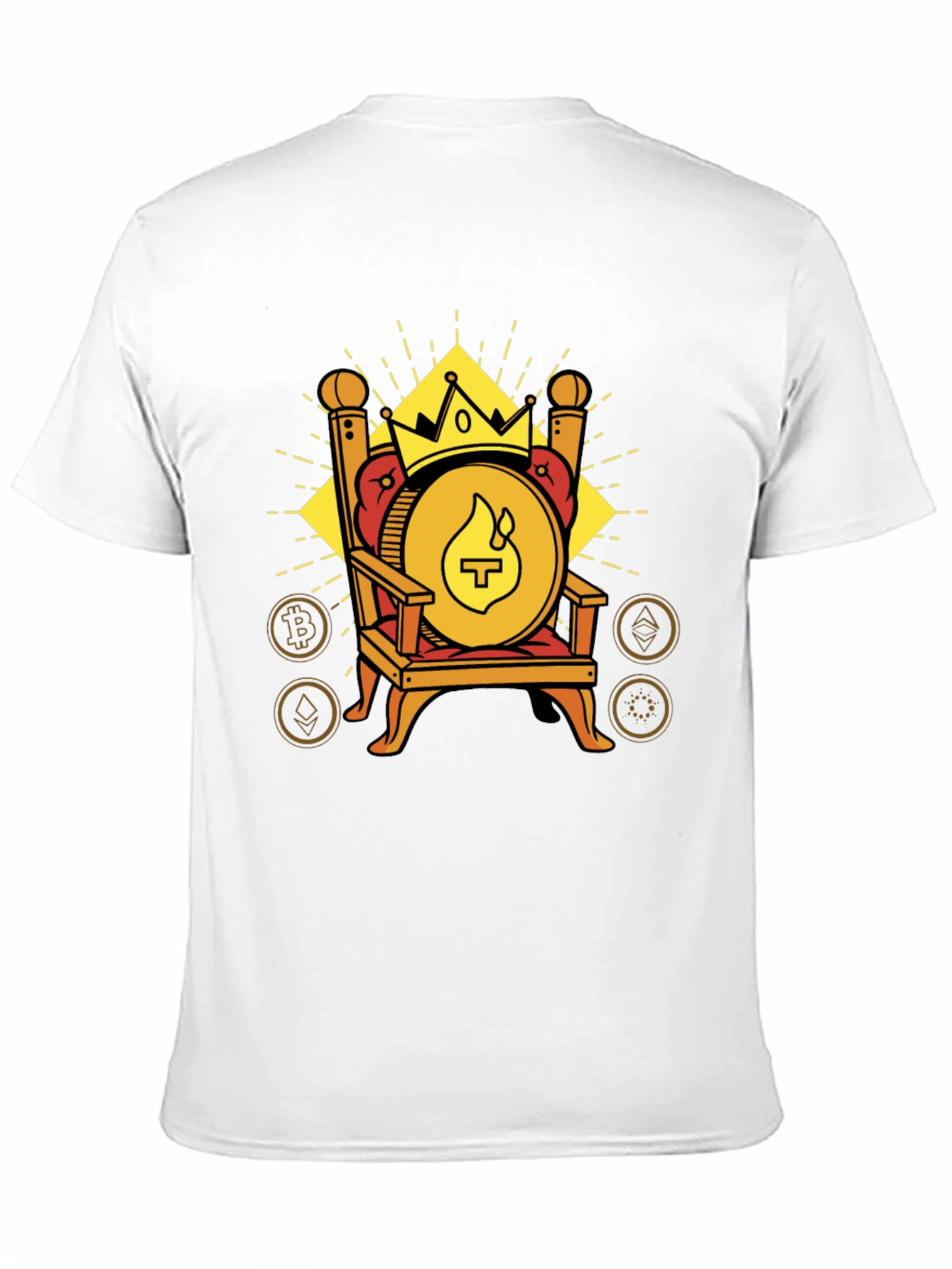 Crypto King T-Shirt - Throne Design