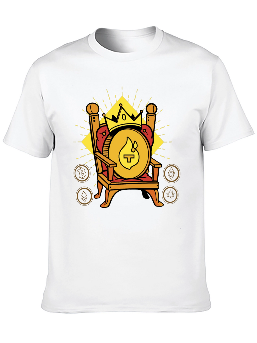 Crypto King T-Shirt - Throne Design