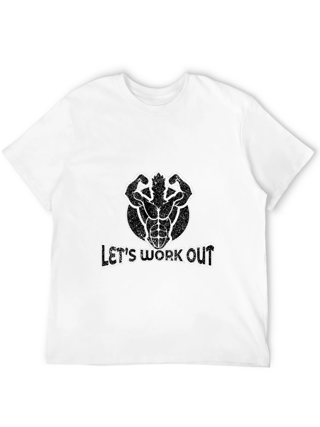 Lets Workout Graphic T-Shirt - Black