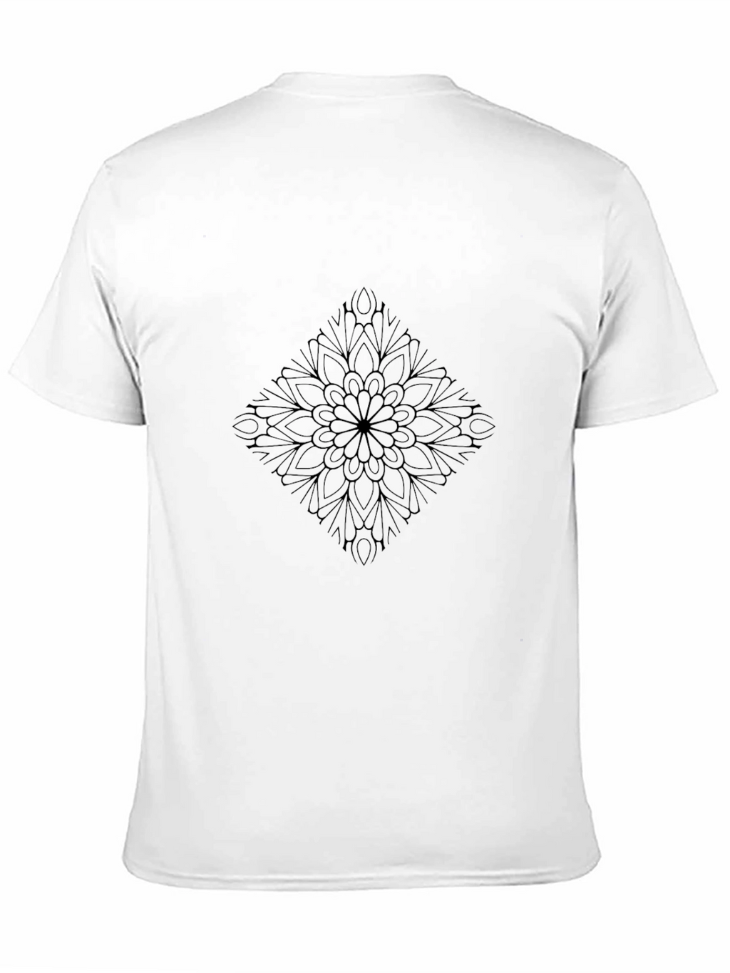 Mens Black Mandala Graphic Tee