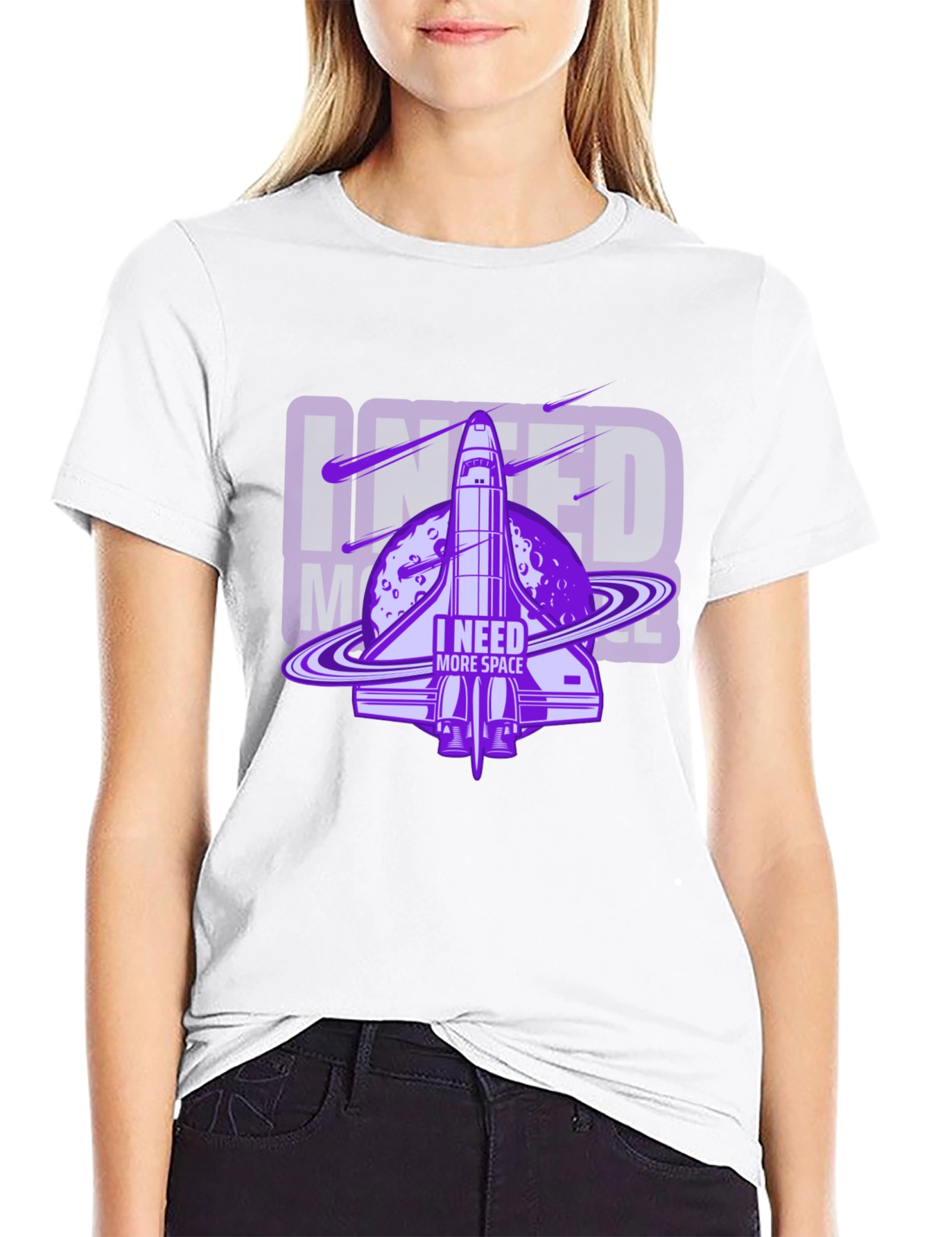 I Need More Space T-Shirt - Galaxy Shuttle Design
