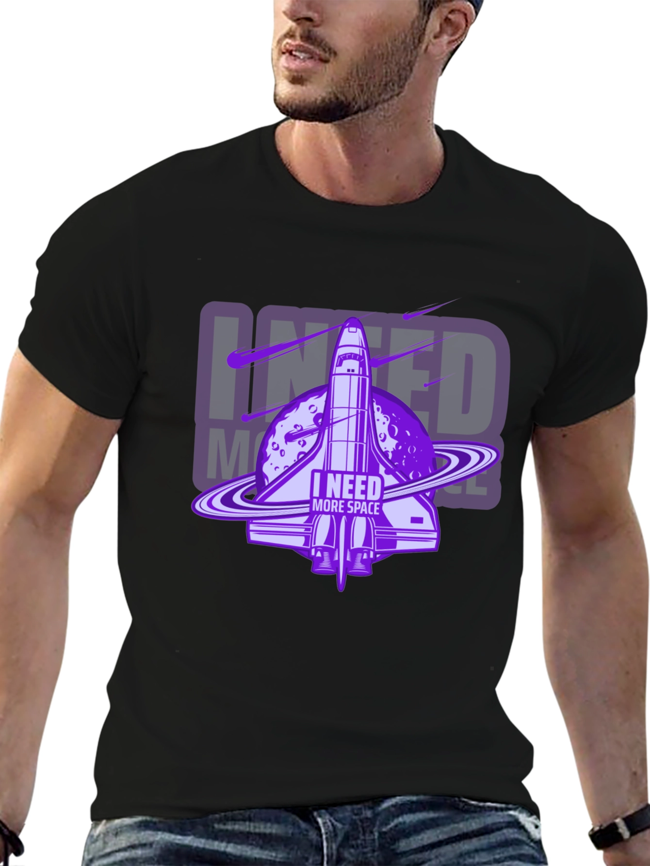 I Need More Space T-Shirt - Galaxy Shuttle Design