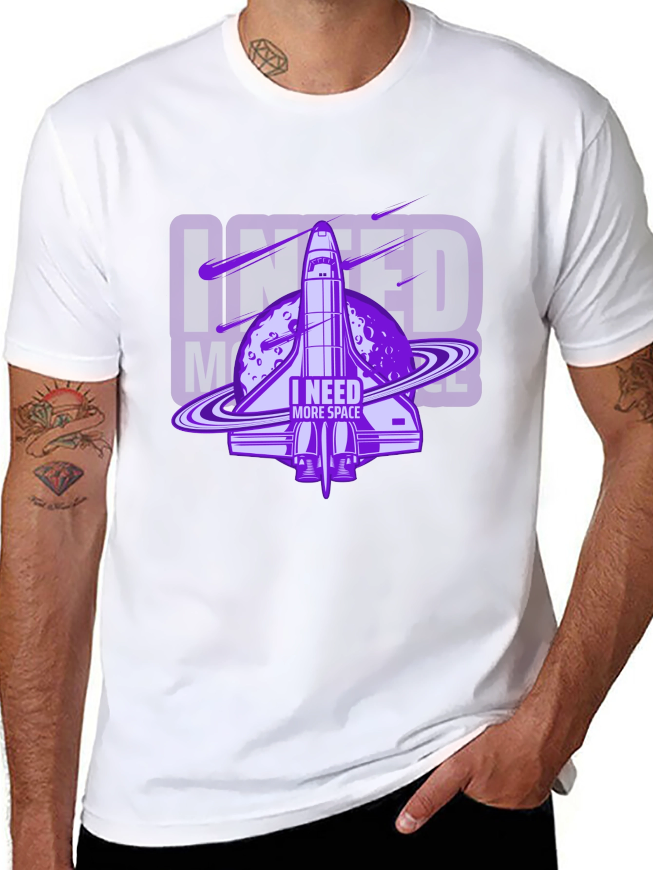 I Need More Space T-Shirt - Galaxy Shuttle Design