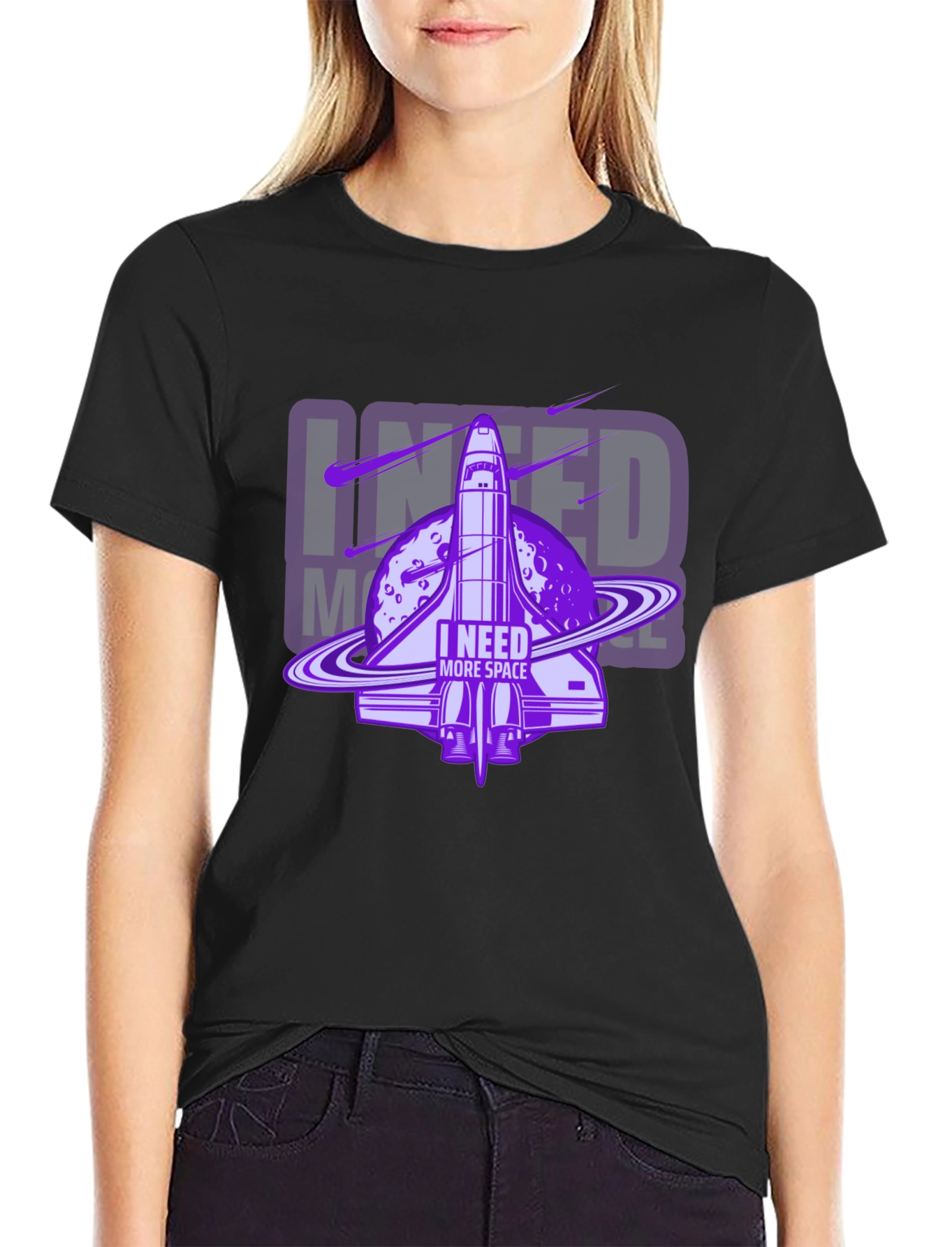 I Need More Space T-Shirt - Galaxy Shuttle Design