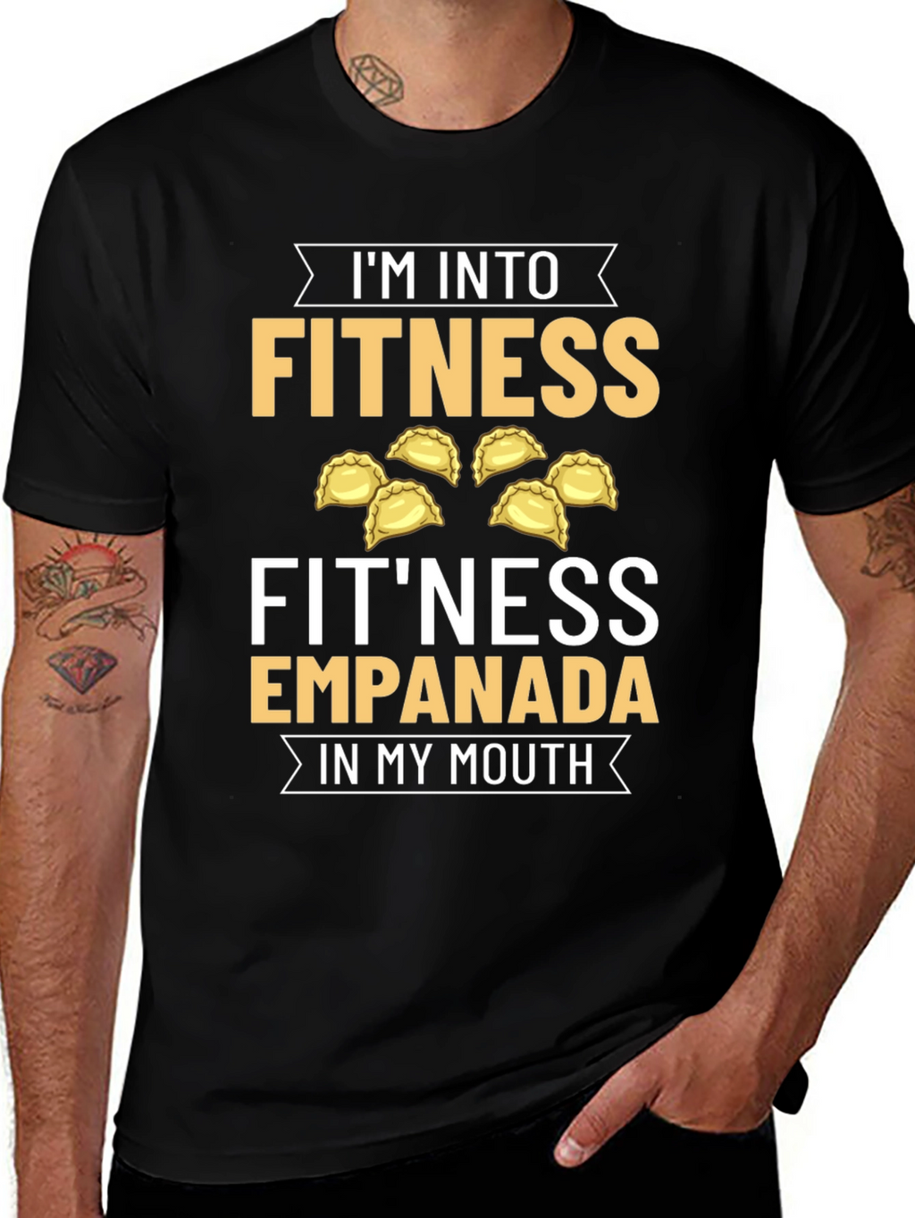 Fitness Empanada T-Shirt - Foodie Humor Tee