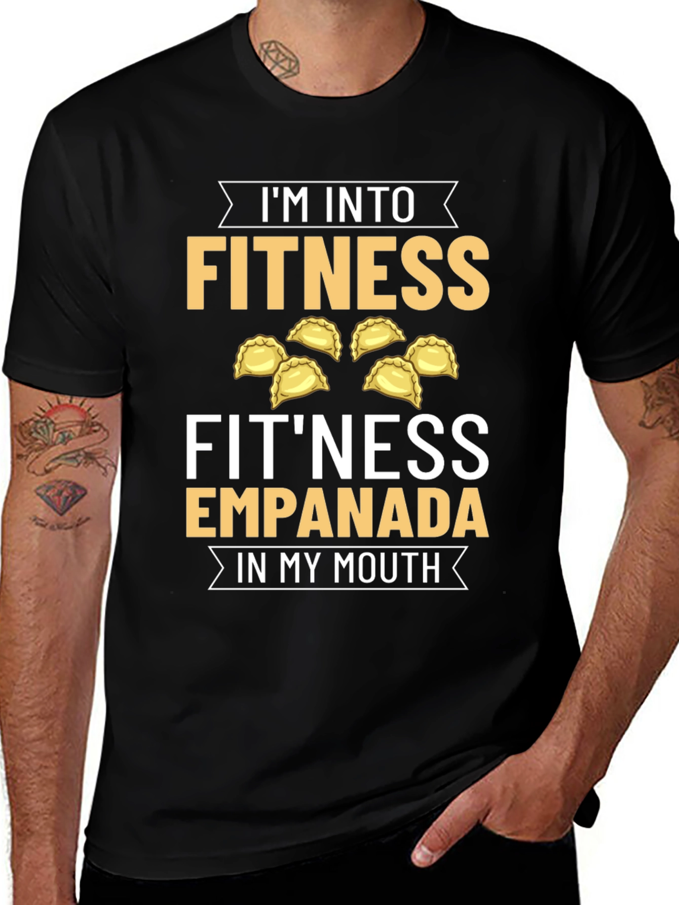 Fitness Empanada T-Shirt - Foodie Humor Tee