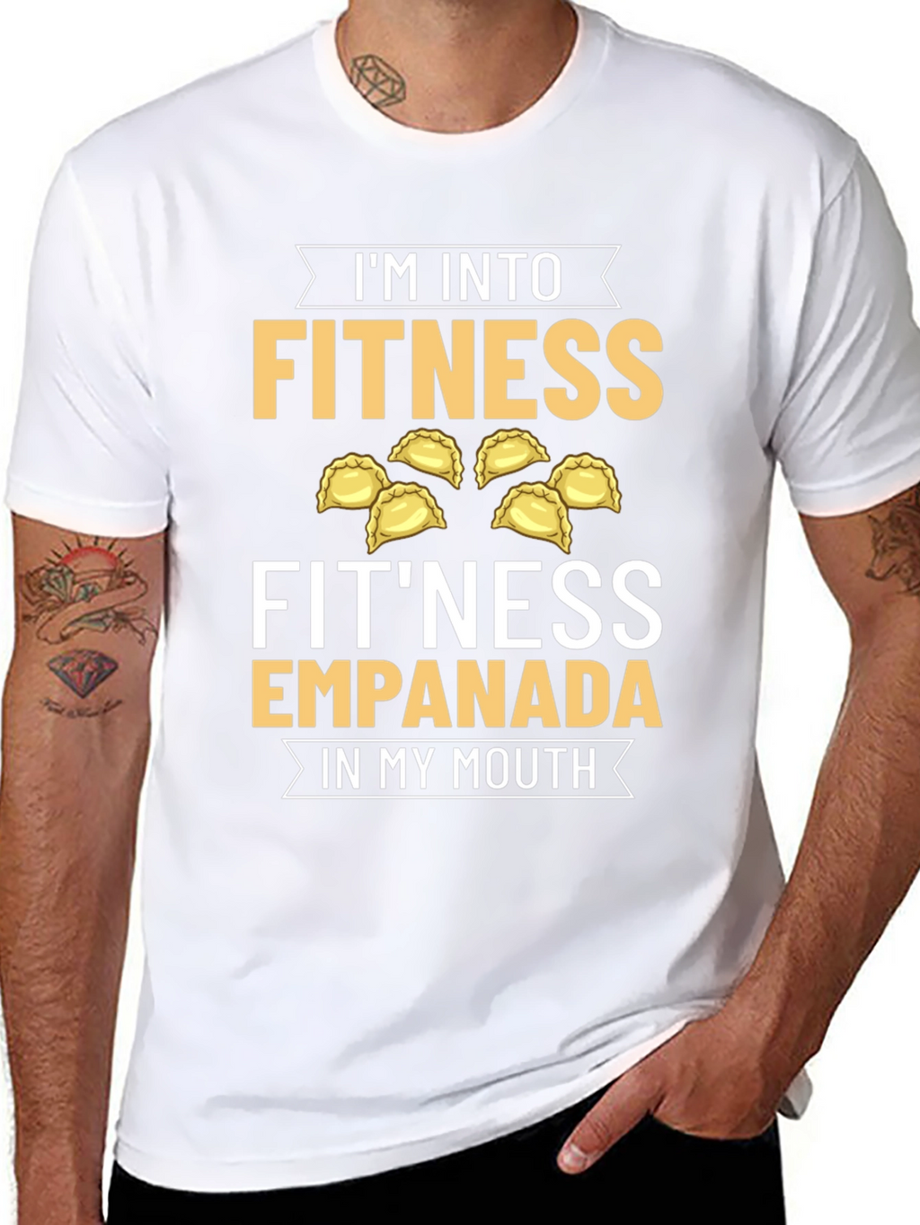 Fitness Empanada T-Shirt - Foodie Humor Tee