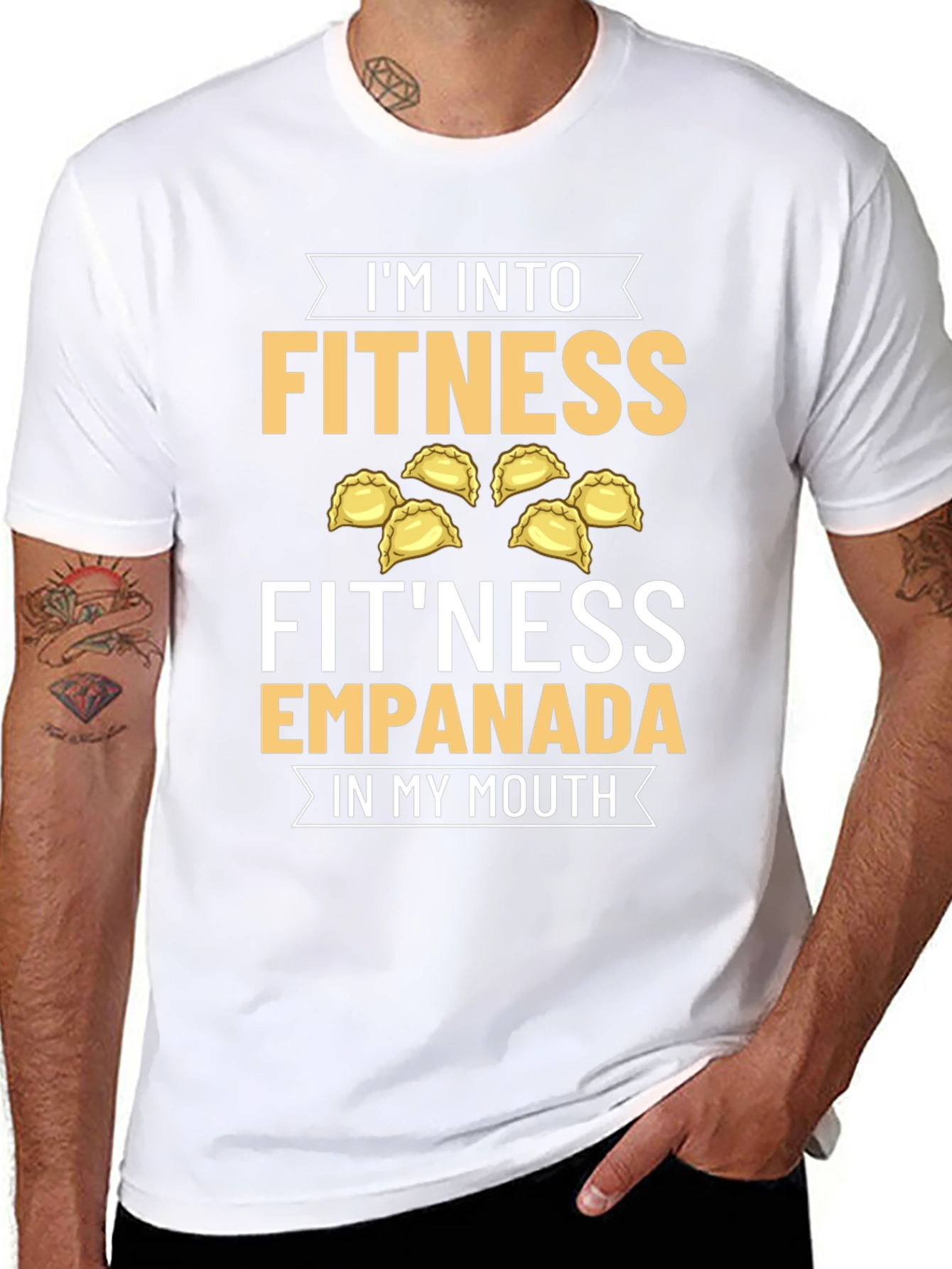 Fitness Empanada T-Shirt - Foodie Humor Tee