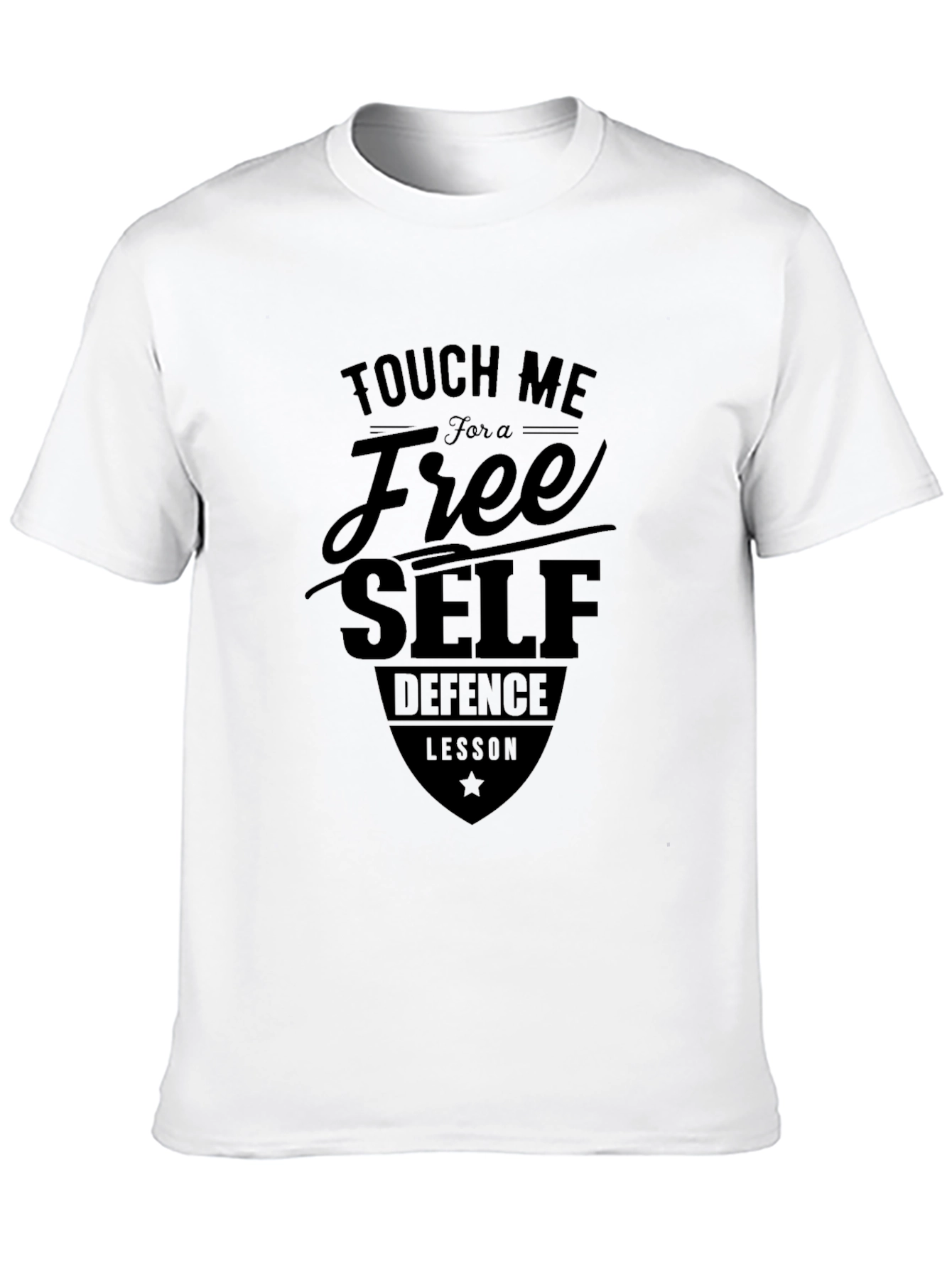 Touch Me Free Self-Defense Lesson Black T-Shirt