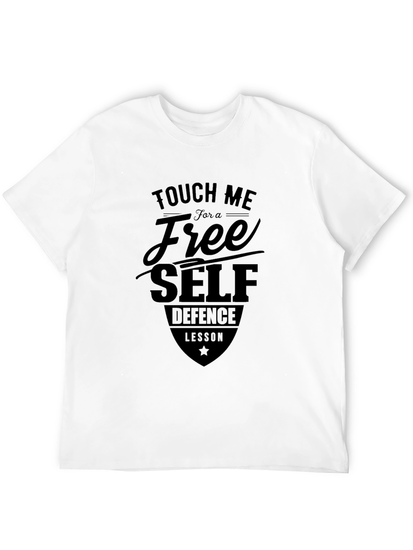 Touch Me Free Self-Defense Lesson Black T-Shirt