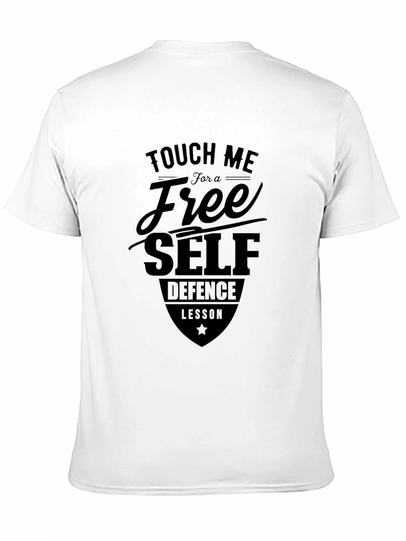 Touch Me Free Self-Defense Lesson Black T-Shirt
