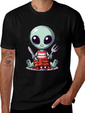 Alien Eating Ribs T-Shirt