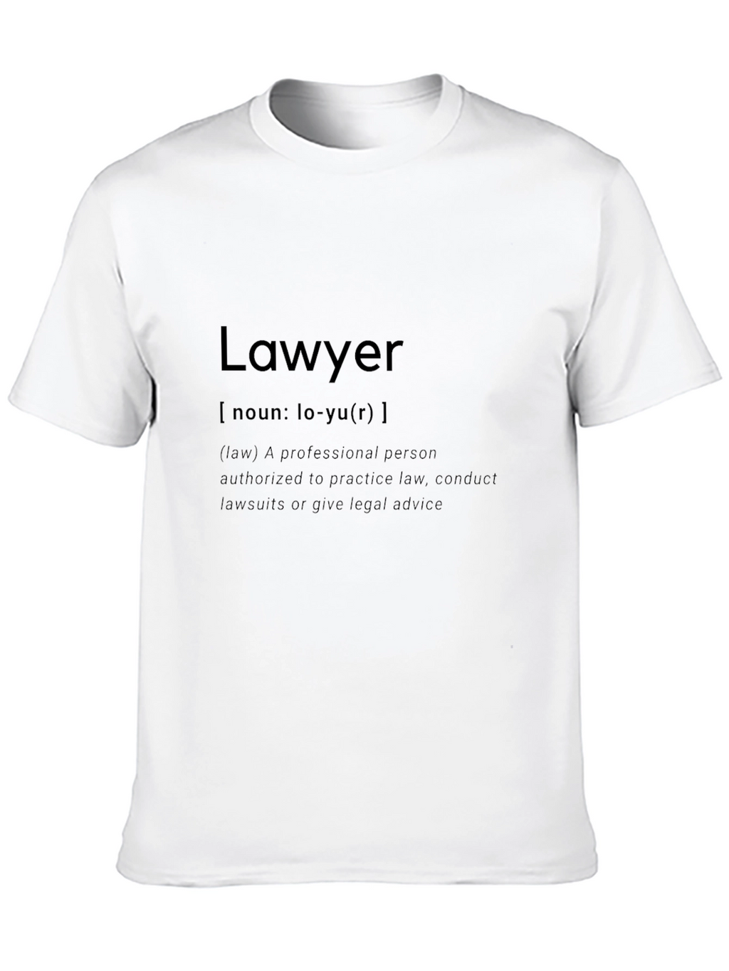 Lawyer Definition T-Shirt - Black Profession Pride