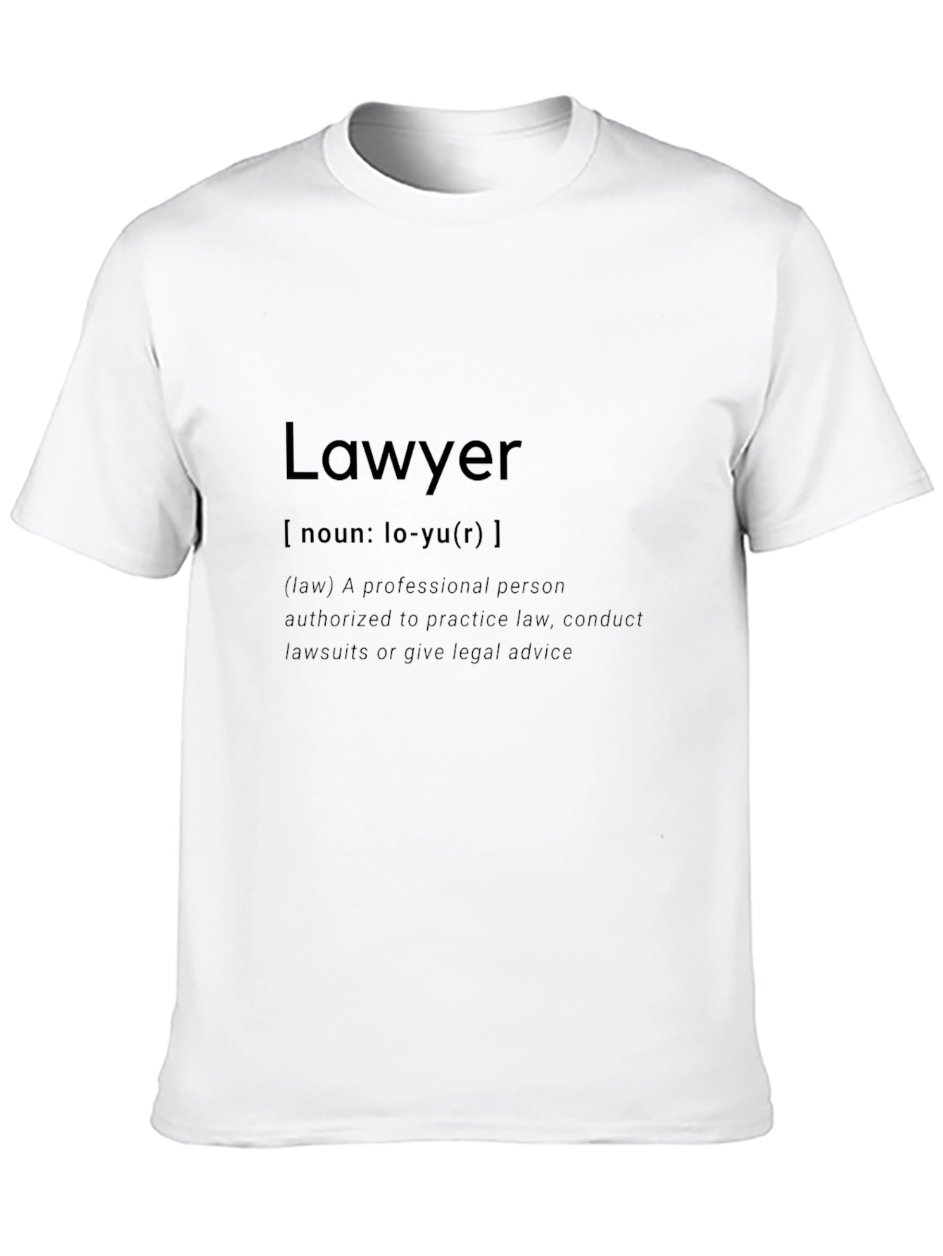 Lawyer Definition T-Shirt - Black Profession Pride