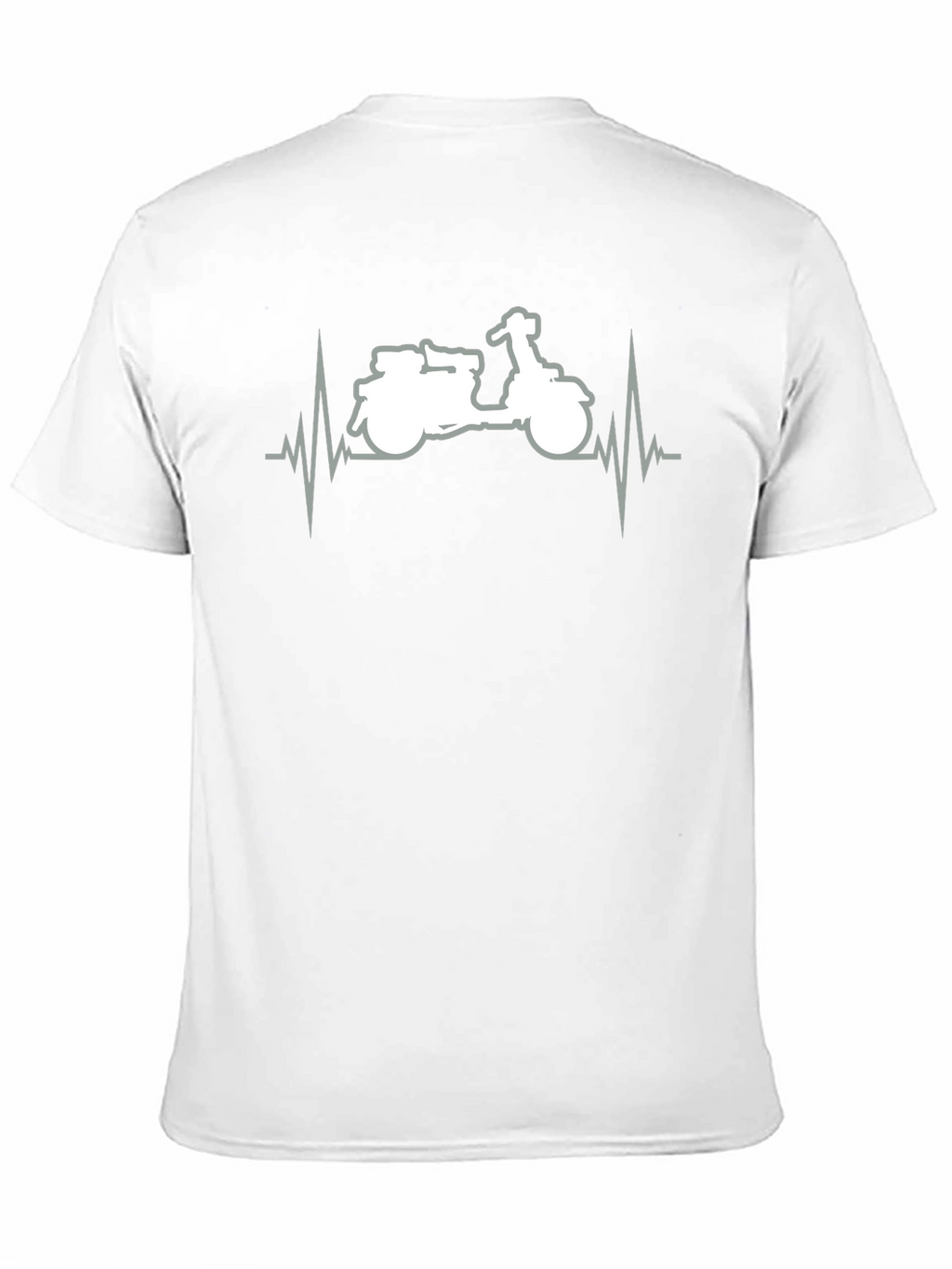 Motorcycle Heartbeat Graphic T-Shirt - Ride in Style!