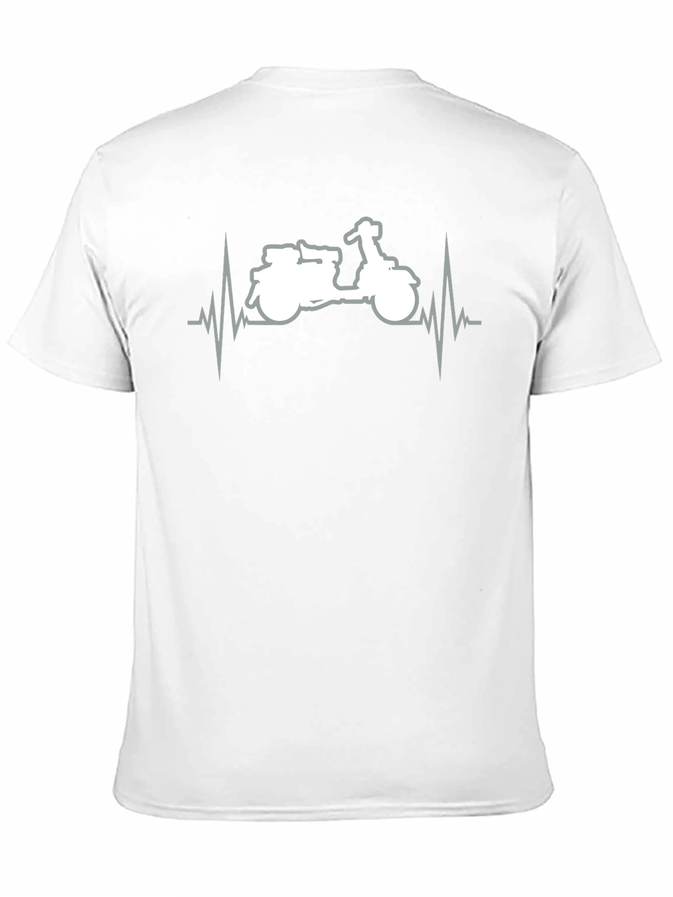 Motorcycle Heartbeat Graphic T-Shirt - Ride in Style!
