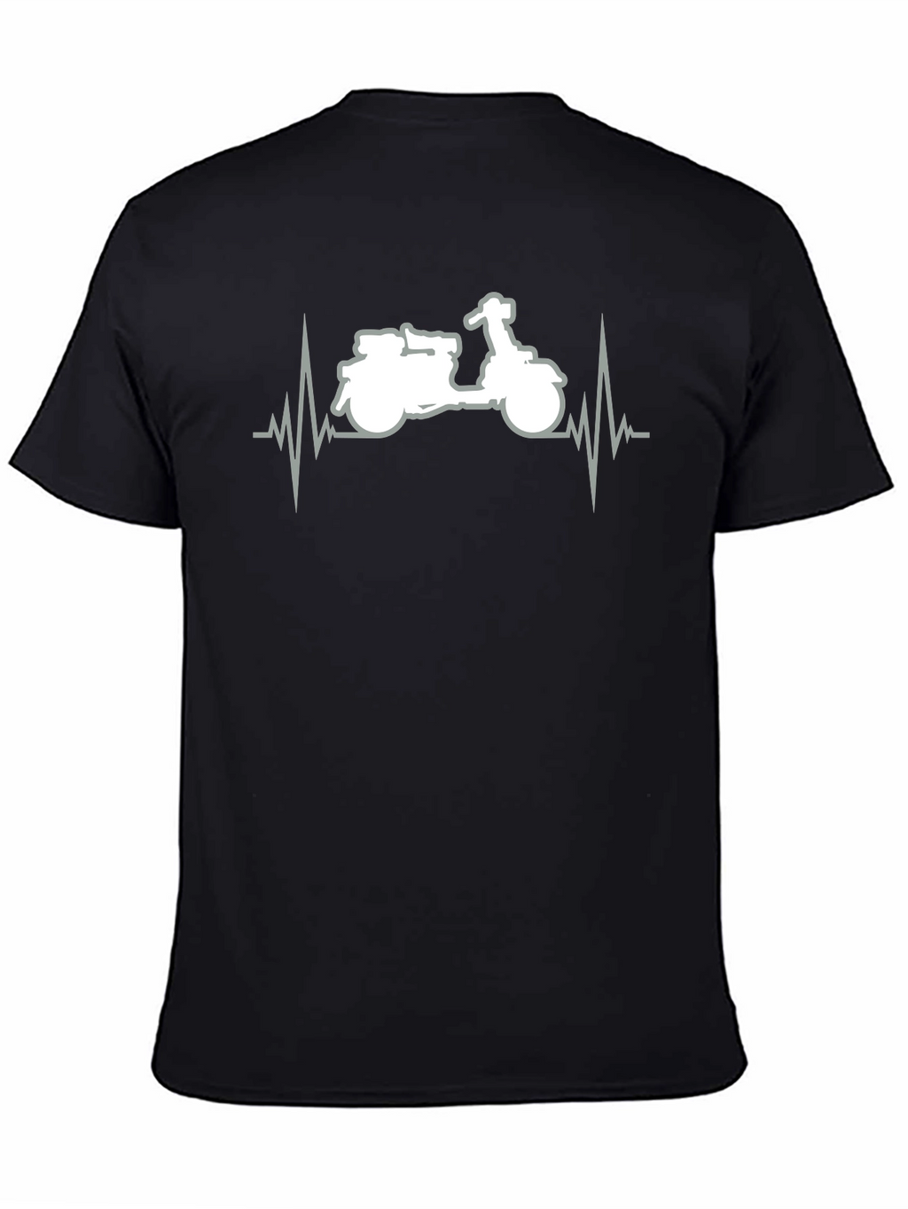 Motorcycle Heartbeat Graphic T-Shirt - Ride in Style!