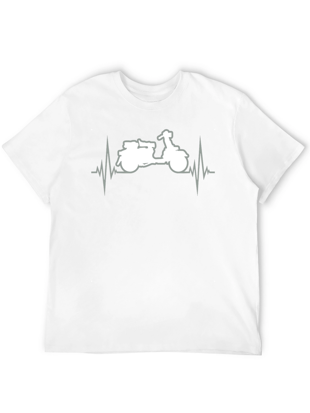 Motorcycle Heartbeat Graphic T-Shirt - Ride in Style!