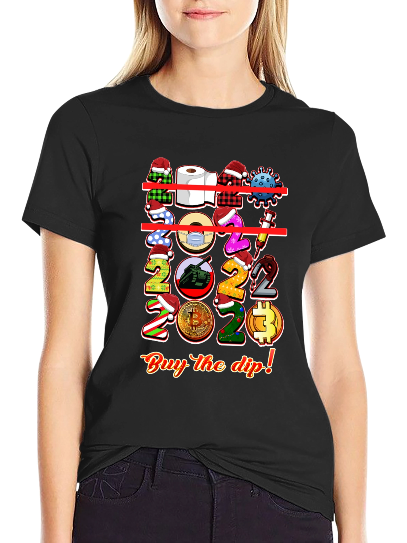 Novelty 2020-2023 Themed Graphic T-Shirt
