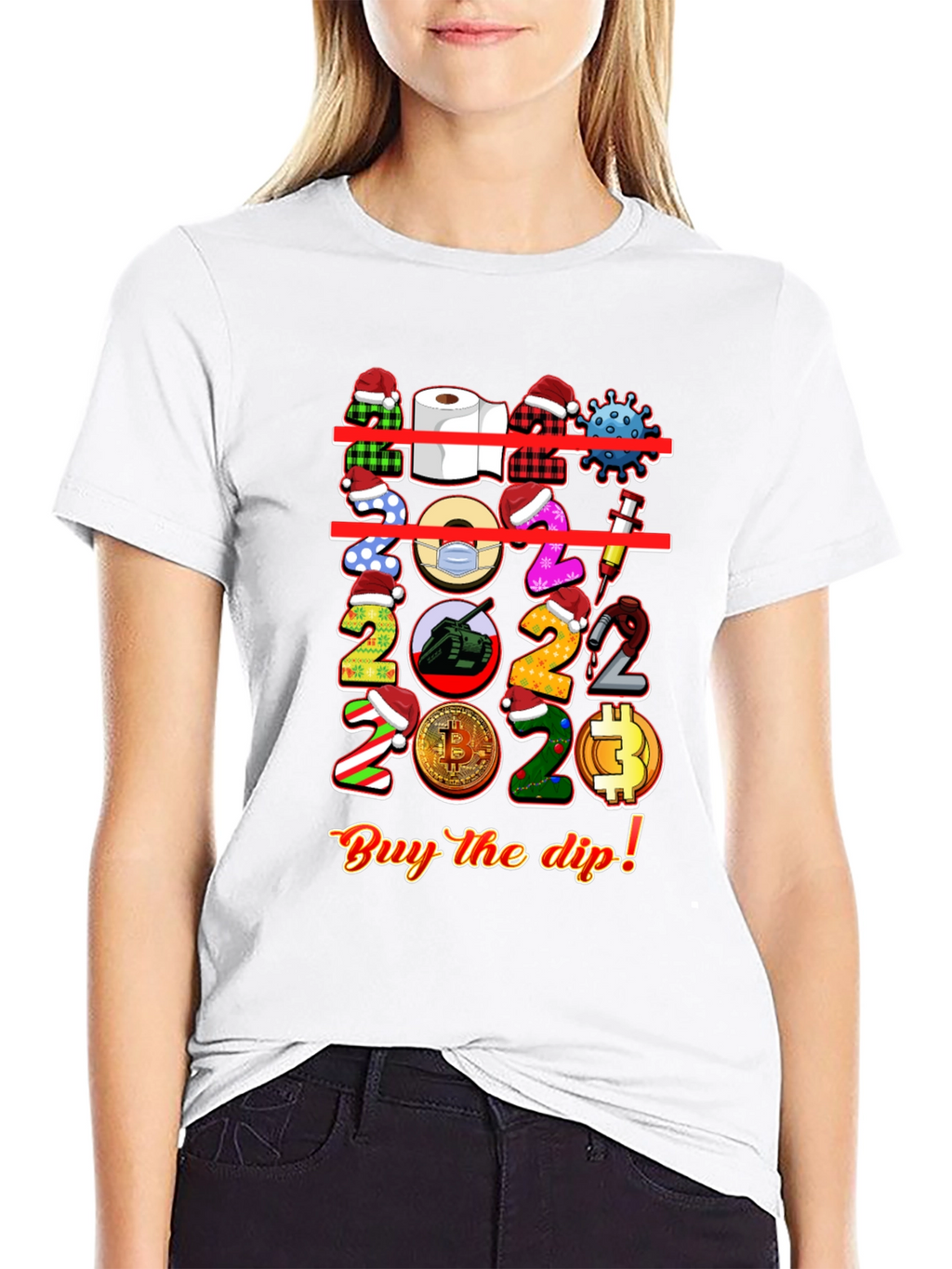 Novelty 2020-2023 Themed Graphic T-Shirt