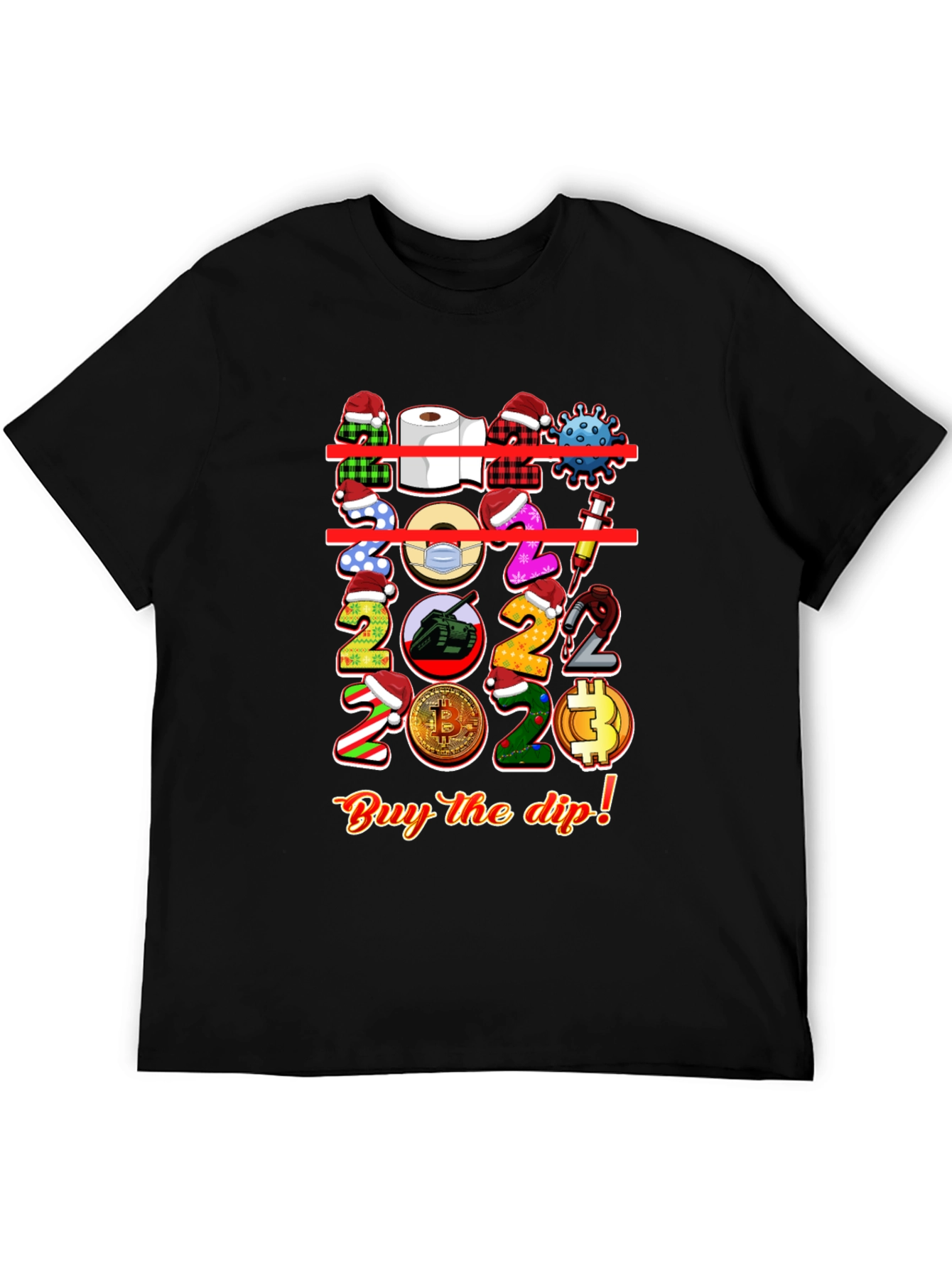 Novelty 2020-2023 Themed Graphic T-Shirt