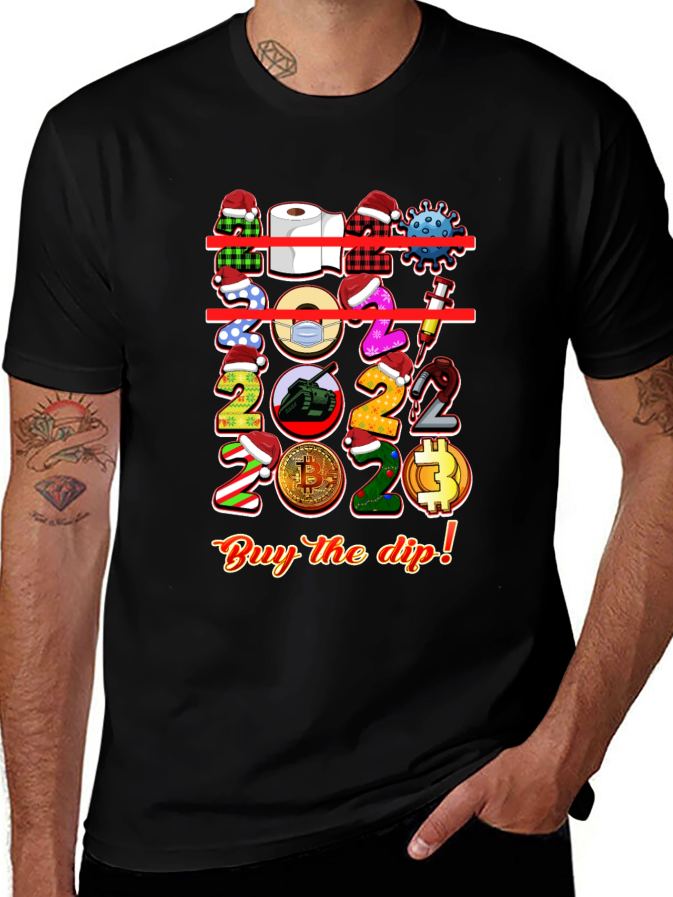 Novelty 2020-2023 Themed Graphic T-Shirt