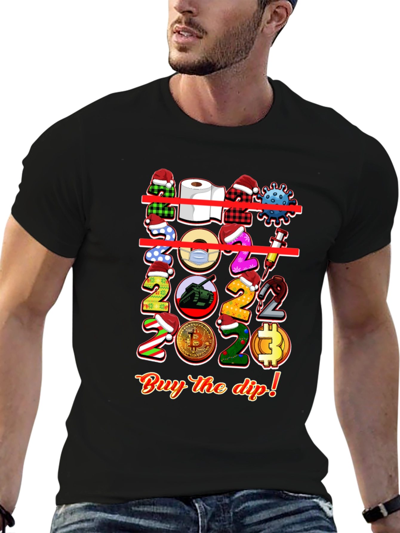 Novelty 2020-2023 Themed Graphic T-Shirt