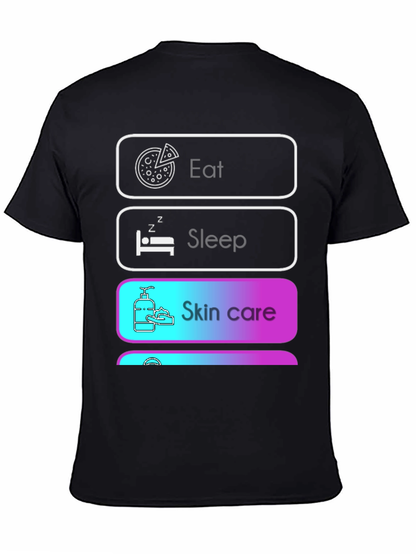Eat Sleep Skin Care Funny T-Shirt