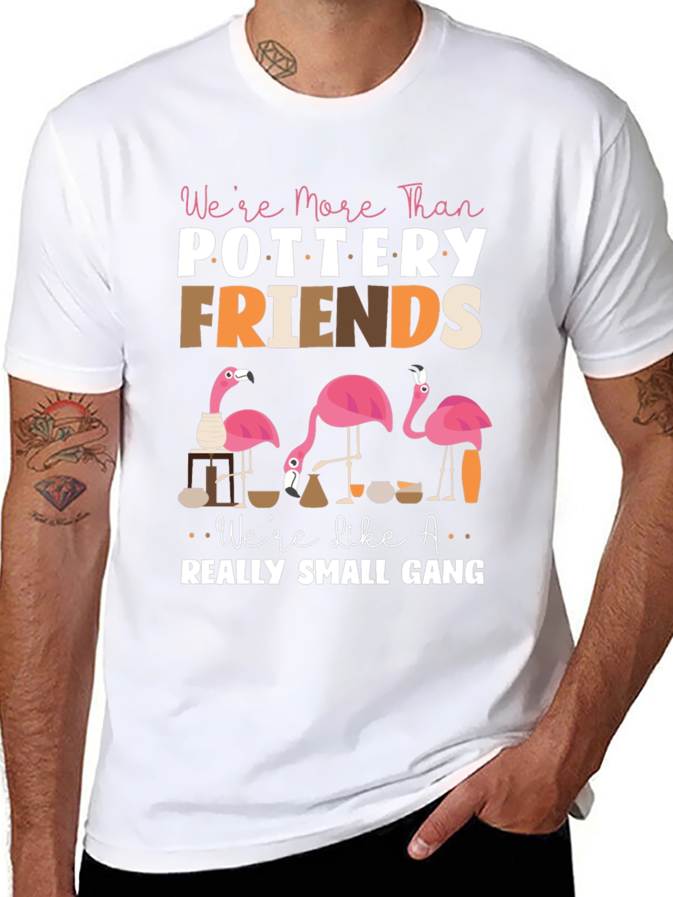 Pottery Friends Flamingo T-Shirt