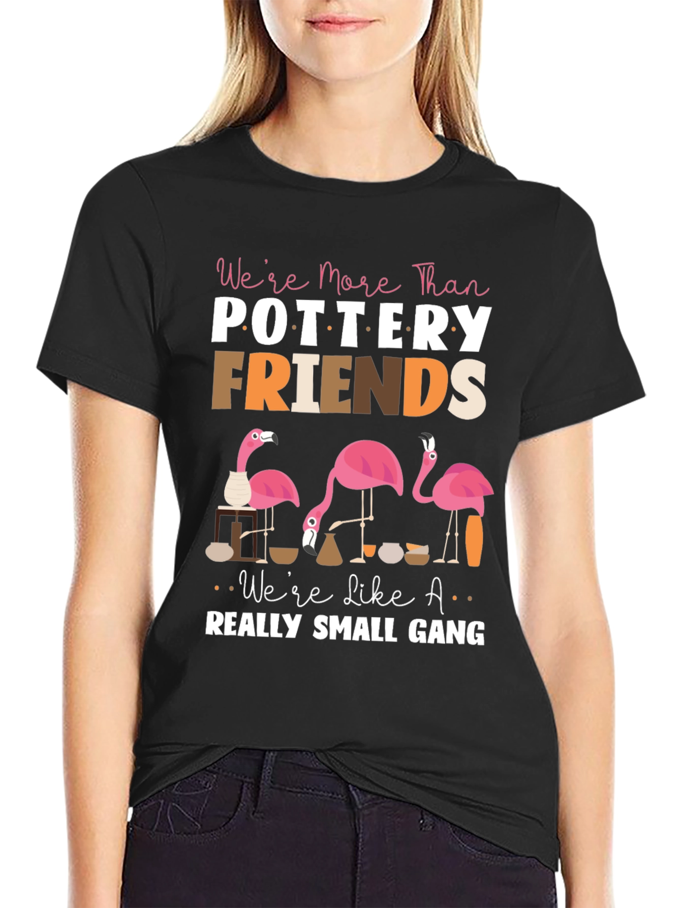 Pottery Friends Flamingo T-Shirt