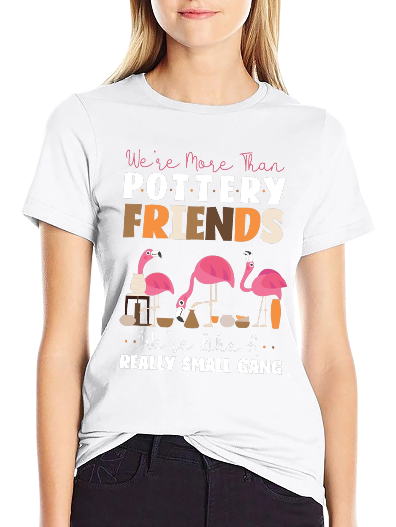 Pottery Friends Flamingo T-Shirt