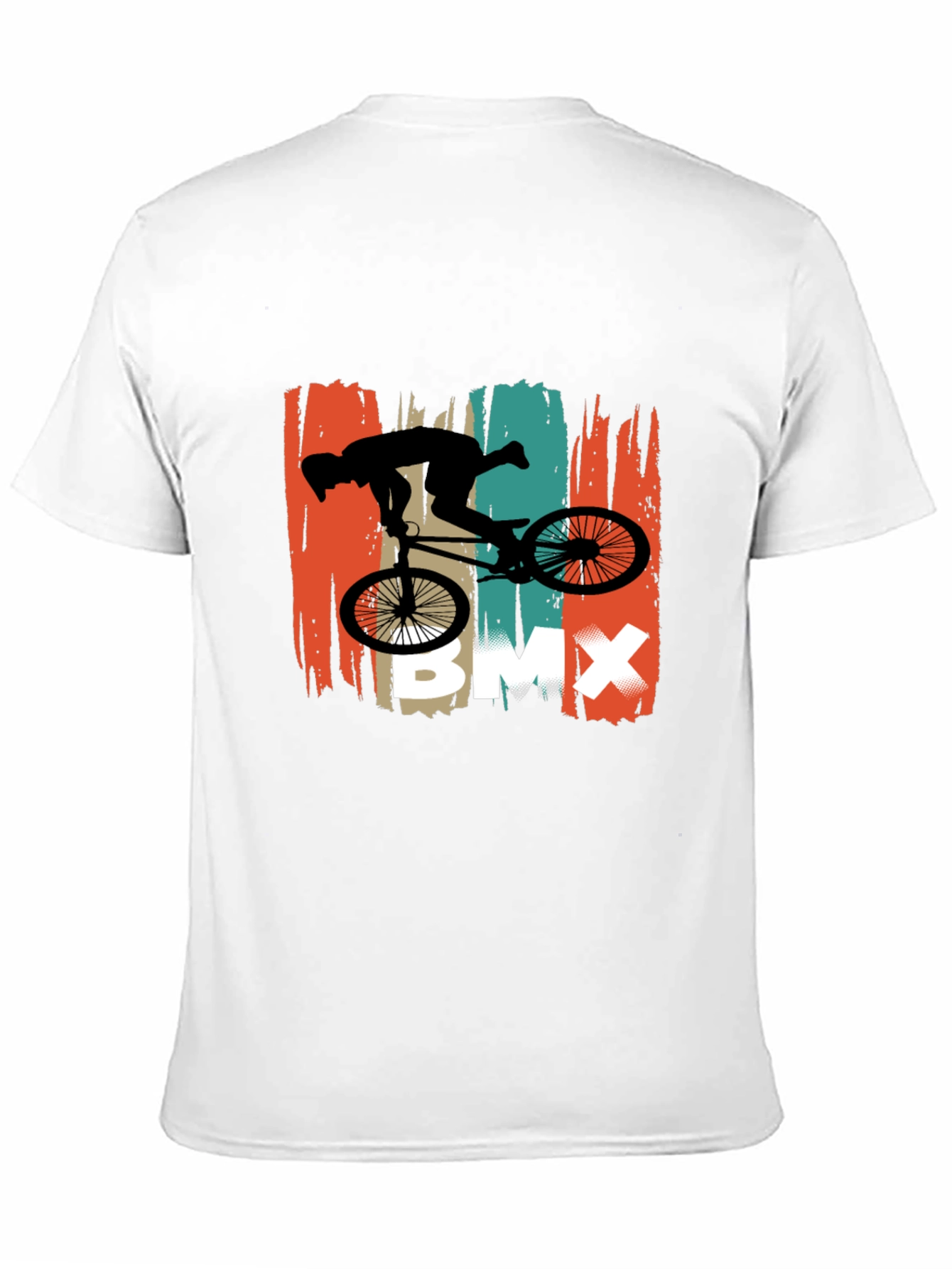 BMX Rider Graphic Tee - Black Cotton T-Shirt