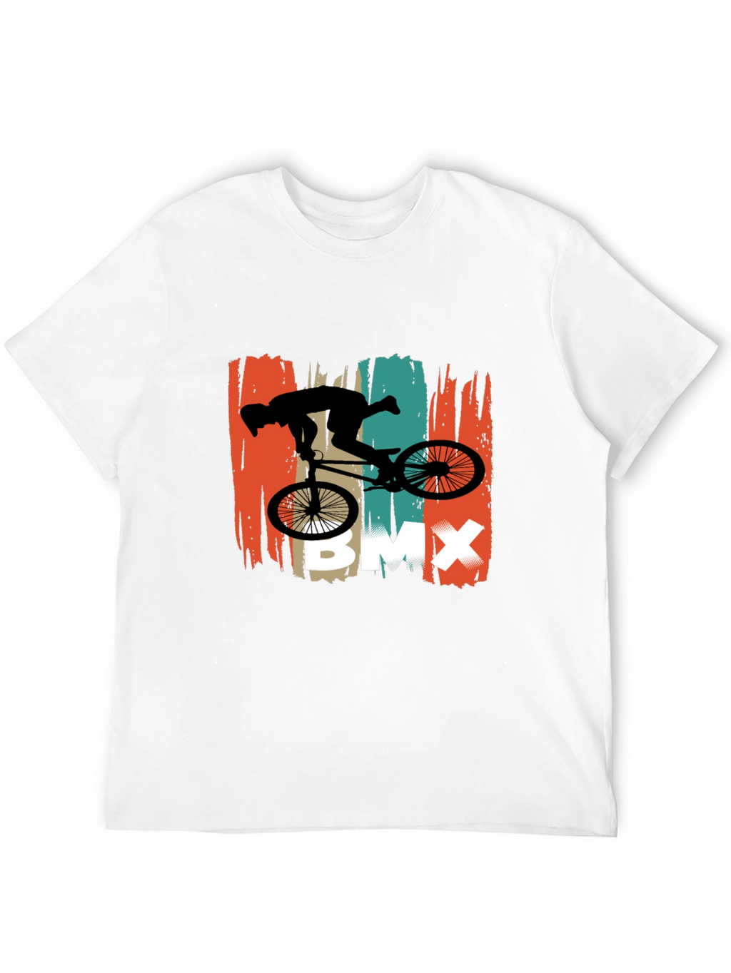 BMX Rider Graphic Tee - Black Cotton T-Shirt