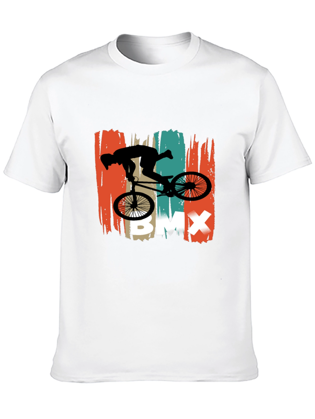 BMX Rider Graphic Tee - Black Cotton T-Shirt