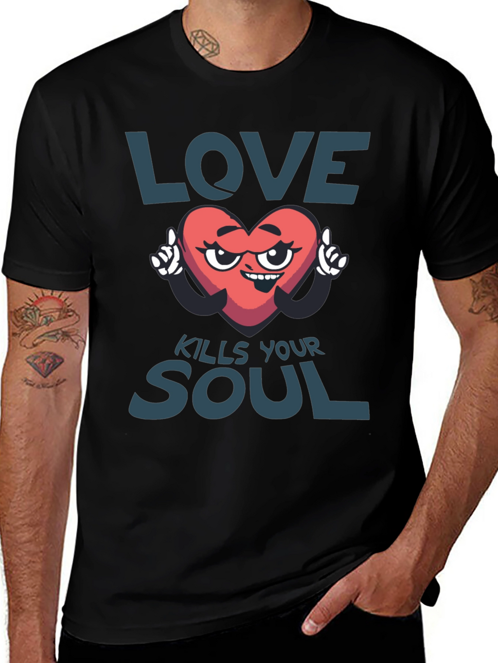 Love Kills Your Soul Graphic T-Shirt