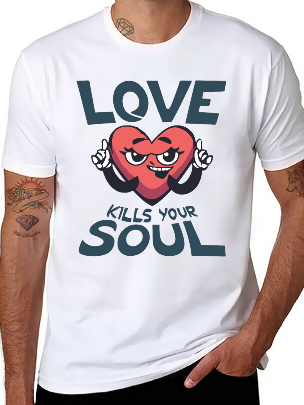 Love Kills Your Soul Graphic T-Shirt