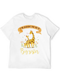 Big Sister Giraffe T-Shirt - Pregnancy Announcement