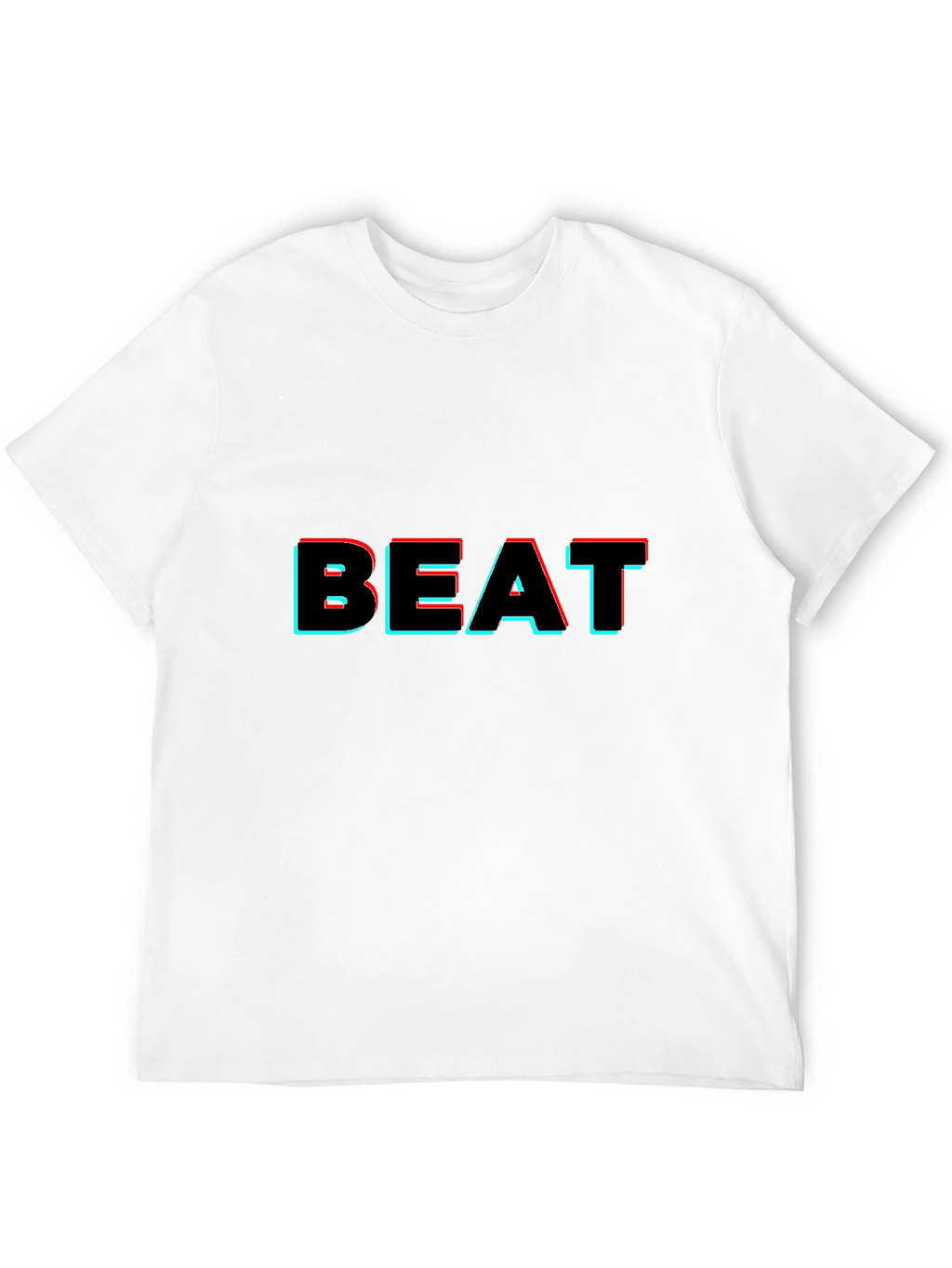 Trendy BEAT Graphic Black T-Shirt