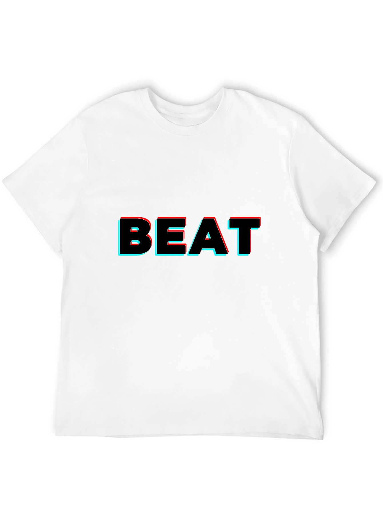 Trendy BEAT Graphic Black T-Shirt
