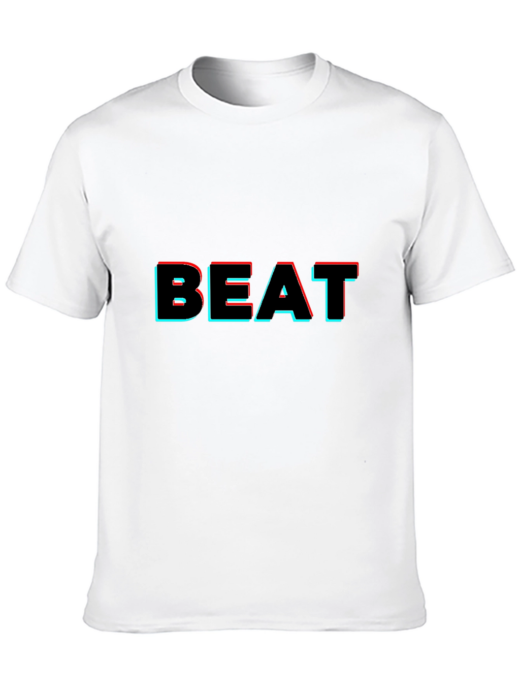 Trendy BEAT Graphic Black T-Shirt