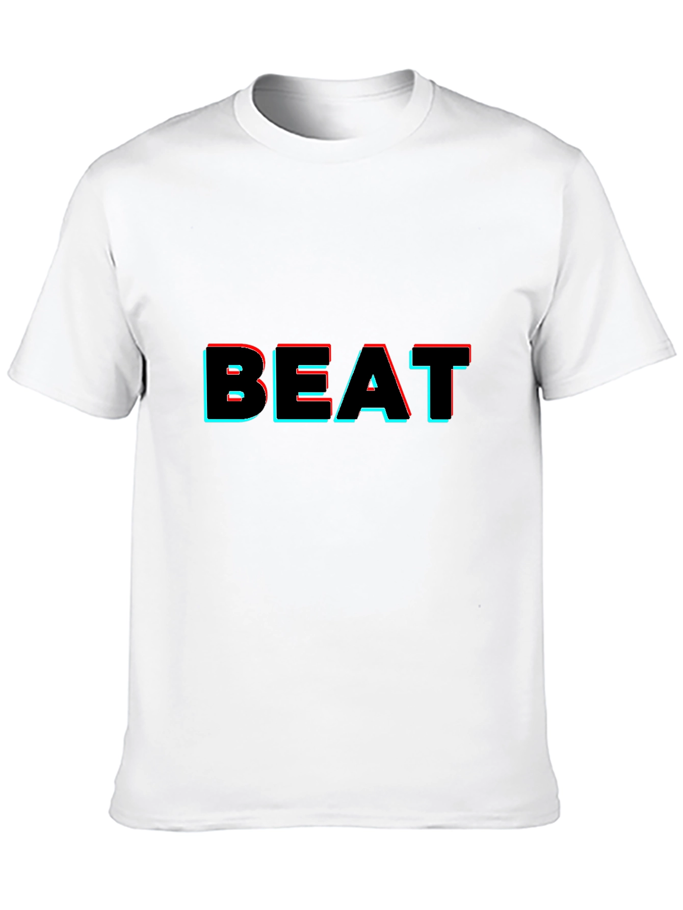 Trendy BEAT Graphic Black T-Shirt